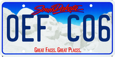 SD license plate 0EFC06