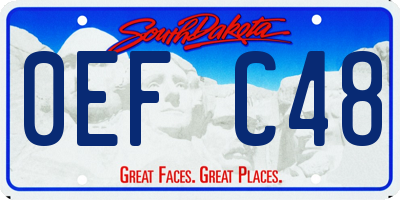 SD license plate 0EFC48