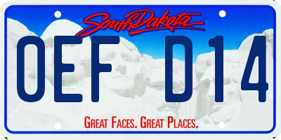 SD license plate 0EFD14