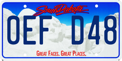 SD license plate 0EFD48