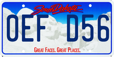 SD license plate 0EFD56