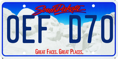 SD license plate 0EFD70