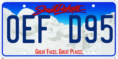 SD license plate 0EFD95