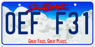 SD license plate 0EFF31