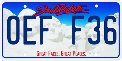 SD license plate 0EFF36