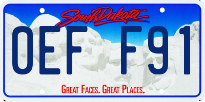 SD license plate 0EFF91