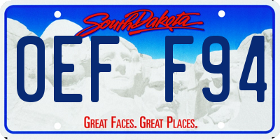 SD license plate 0EFF94