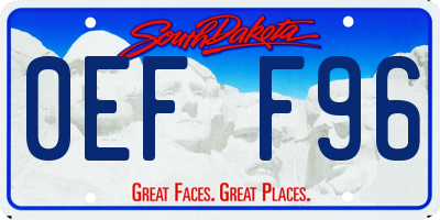 SD license plate 0EFF96