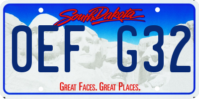 SD license plate 0EFG32