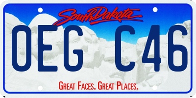 SD license plate 0EGC46