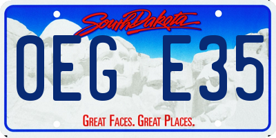 SD license plate 0EGE35