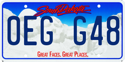 SD license plate 0EGG48
