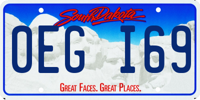 SD license plate 0EGI69