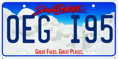 SD license plate 0EGI95