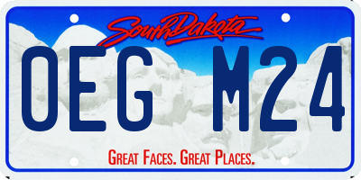 SD license plate 0EGM24