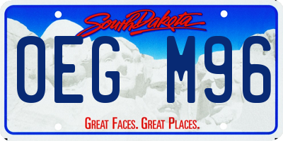 SD license plate 0EGM96