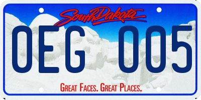 SD license plate 0EGO05