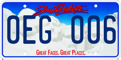 SD license plate 0EGO06