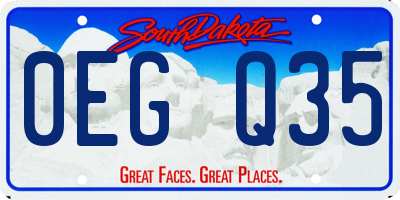 SD license plate 0EGQ35