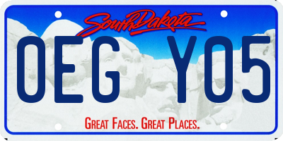 SD license plate 0EGY05