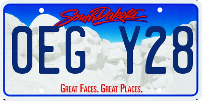 SD license plate 0EGY28