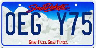 SD license plate 0EGY75