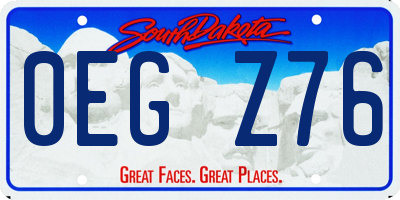 SD license plate 0EGZ76