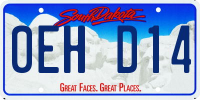 SD license plate 0EHD14