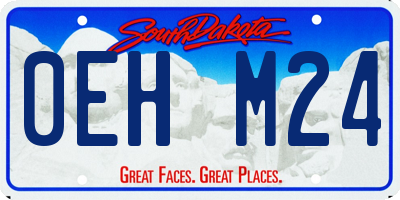 SD license plate 0EHM24