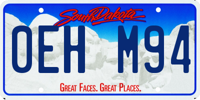 SD license plate 0EHM94