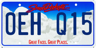SD license plate 0EHQ15