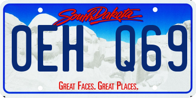 SD license plate 0EHQ69