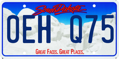 SD license plate 0EHQ75