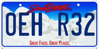 SD license plate 0EHR32