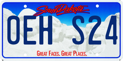 SD license plate 0EHS24