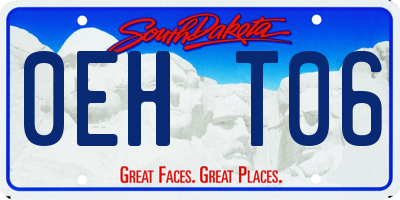 SD license plate 0EHT06