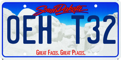 SD license plate 0EHT32