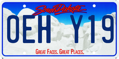 SD license plate 0EHY19