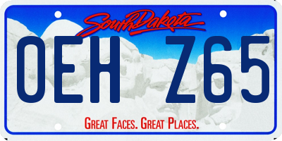 SD license plate 0EHZ65