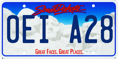 SD license plate 0EIA28