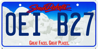 SD license plate 0EIB27