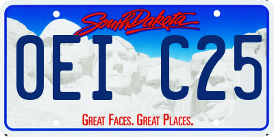 SD license plate 0EIC25