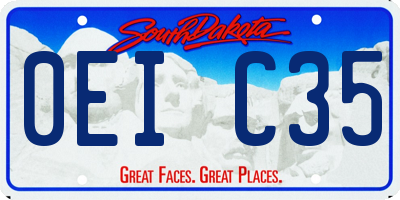 SD license plate 0EIC35