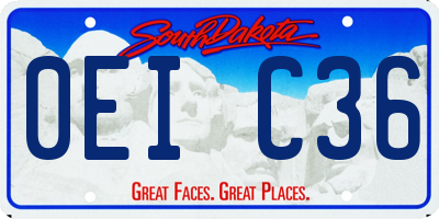 SD license plate 0EIC36