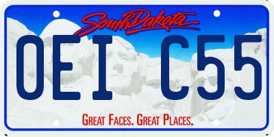 SD license plate 0EIC55