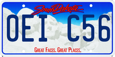 SD license plate 0EIC56