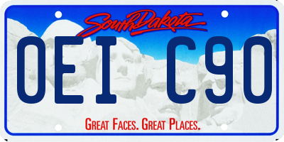 SD license plate 0EIC90