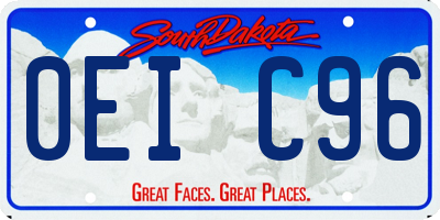 SD license plate 0EIC96