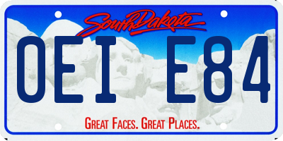 SD license plate 0EIE84