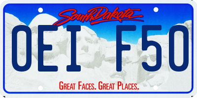 SD license plate 0EIF50